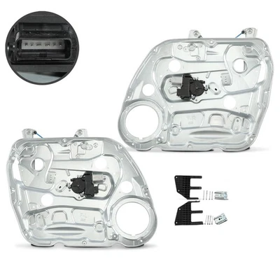 2x Front Left & Right Window Regulator for Kia Rondo 2007-2009 w/ Panel & Motor - Image 1 of 4