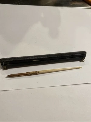 Antigua pluma estilográfica con estuche pluma de inmersión Foto 1 de 4