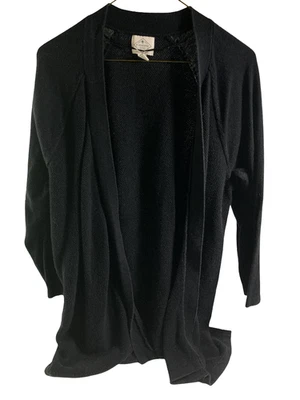 St John's Bay Black Open Cardigan Sweater Stretchy Women's XL - Image 1 of 4
