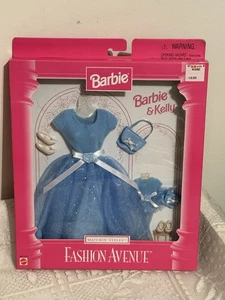 Barbie & Kelly Fashion Avenue 1997 stili abbinati # 18111 abiti blu vintage - Foto 1 di 6