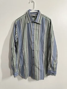 PAUL SMITH Mens Shirt Multicolour Stripes, Cotton Long Sleeve Shirt Size 16.5 - Picture 1 of 12