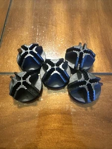 5 Pcs Plastic Black Wire Grid Cube Connectors - Picture 1 of 4
