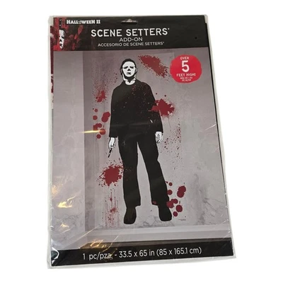 NEW Halloween II Michael Myers Scene Setter 33.5" x 65" - High-Quality Decor - Image 1 of 4