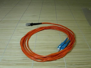 NEW LWL Glasfaser MTRJ-SC Multimode Kabel Duplex 50/125 5m NEU - Bild 1 von 1