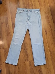 Men's Vintage Wrangler Jeans  936GBH Size 35 x 30  light wash - Picture 1 of 16