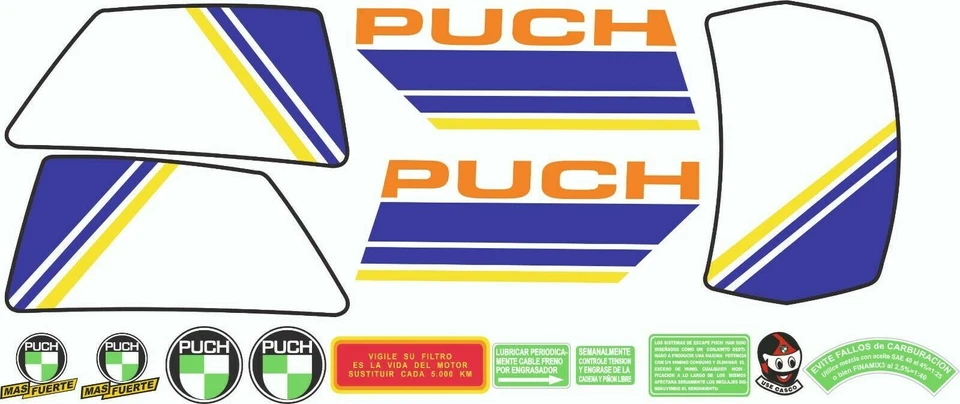 STAR SAM® STICKER KIT PUCH CONDOR MD ORANGE KLASSISCHE MOTORBIKE-STICKER - Bild 1 von 1