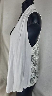 Twenty One Encaje Boho Túnica Chaleco Top Para Mujer Pequeño Crema Coqueta Boho Hada Foto 1 de 4