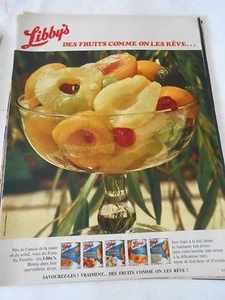 PUBLICITE 1967 Libby's des fruits comme on les rêve... - Imagen 1 de 1