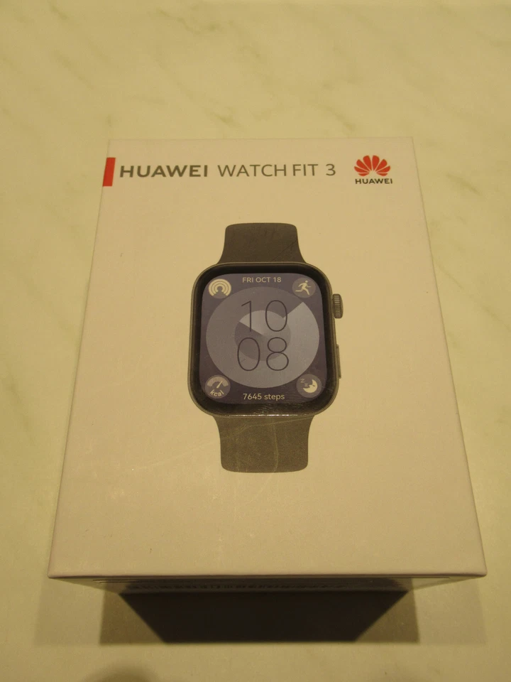 HUAWEI WATCH FIT 3 Schwarz 4GB Smartwatch Fitnesstracker 1,82 AMOLED 5ATM NEU - Bild 1 von 1