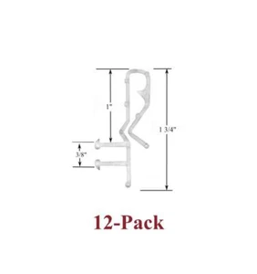 CLIPS RETENEDORES CENEFA TRANSPARENTE CANAL OCULTO DE 1 3/4" (paquete de 12) - Imagen 1 de 2