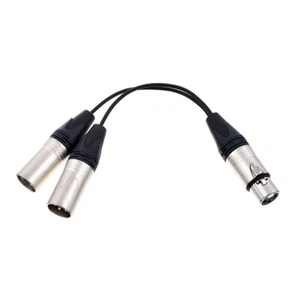 Cable de micrófono profesional Split Y con conector macho hembra XLR 5m - Imagen 1 de 1