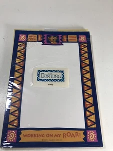 Vintage Disney The Lion King Stationery Paper Hallmark Memo Pad Writing USA - Picture 1 of 3