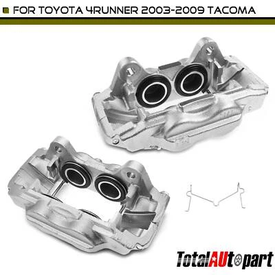 Pinza de freno con metal para Toyota 4Runner 2003-2009 Tacoma Tundra delantera L&R Foto 1 de 4