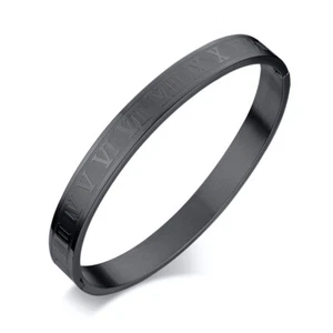 Men's numerals Bracelet Male Stainless Steel Personalized Band Bangle Jewelry - Picture 1 of 12