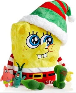 NUEVO MACY'S OFFL 2014 ACCIÓN DE GRACIAS Y NAVIDAD HABLANDO BOB ESPONJA PANTALONES CUADRADOS PELUCHE JUGUETE - Imagen 1 de 1
