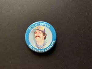 1984 Fun Foods Knöpfe ROLLIE FINGERS #10 Milwaukee Brewers - Bild 1 von 3