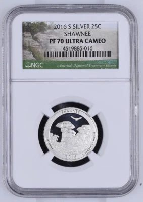 2016-S Shawnee Silver Quarter, NGC PF 70 Ultra Cameo - Image 1 of 2