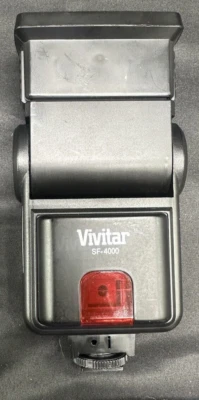 Vivitar SF-4000 shoe mount camera flash tested and works! - Image 1 of 4