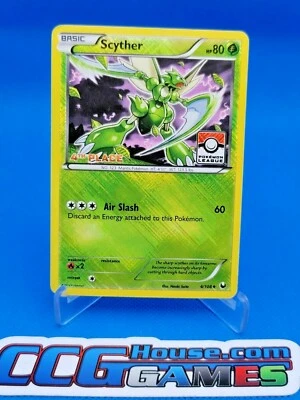 Pokemon Dark Explorers - Scyther 4/108 League Trophy 4th Place Stamped*CCGHouse* - Image 1 of 4
