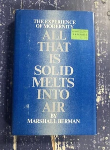 ALL THAT IS SOLID MELTS INTO AIR MARSHALL BERMAN PHILOSOPHY 1982 HC DJ 1ST RARE - Picture 1 of 14