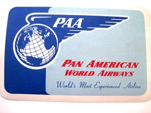 Vintage "Pan American Airlines" Sticker w/ Pic of World With A Wing * - Picture 1 of 2