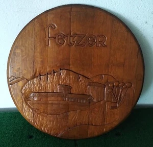 Fetzer Holz Weinfass Deckel / Wandhänger 22" - Bild 1 von 3