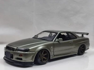 Motormax 1/18 Nissan Skyline R34 GTR Millennium Jade Custom modified  - Picture 1 of 12