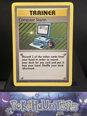 Pokemon Card Computer Search 71/102 Base Set Rare Trainer Light Play - Image 1 of 2