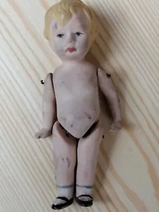 Bisquitporzellan Puppe für die Puppenstube alt antik ca. 13 cm - Bild 1 von 9