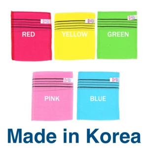 7 PCS Korean Italy Towel Exfoliating Bath Washcloth Viscose Body Scrub Mitten - Picture 1 of 13