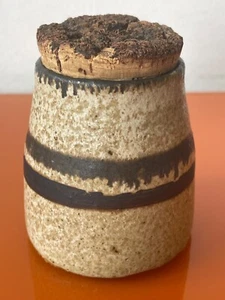 Frede Damgaard Ebeltoft Studio Keramik Denmark mid century Deckeldose Kork - Picture 1 of 4