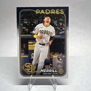 Jackson Merrill 2024 Topps Update Rookie Debut RC San Diego Padres #US169 - Picture 1 of 2