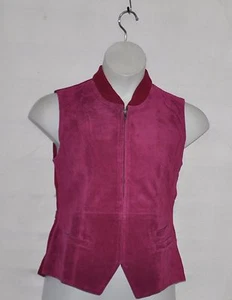 Linea by Louis Dell'Olio Suede W Knit Vest Size M NWT - Picture 1 of 2