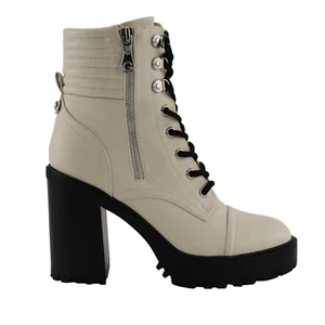 GBG Los Angeles Women's Boots GG Siana-R Bone White Size US 7.5 - Picture 1 of 11