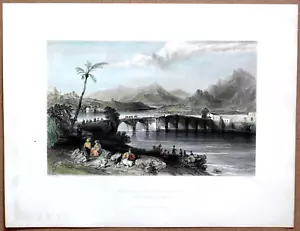 1838 Bartlett Druck TASKOPRU (STEINBRÜCKE) ÜBER SEYHAN FLUSS, ADANA; TÜRKEI #10 - Bild 1 von 1