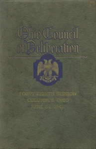 OHIO COUNCIL OF DELIBERATION, 48TH SESSION, COLUMBUS OHIO 1942, MASONIC - Picture 1 of 1