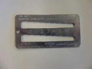 MASTER PADLOCK 0290-0371 KEY GAUGE REKEYING TOOL - Picture 1 of 2