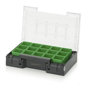 Sortimentsbox Bestückung 1, 30 x 20 cm, Grau Sortierkasten Sortierbox Organizer - Bild 1 von 2