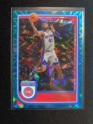 2022-23 Panini NBA Hoops Saddiq Bey Teal Explosion #62 Detroit Pistons - Image 1 of 2