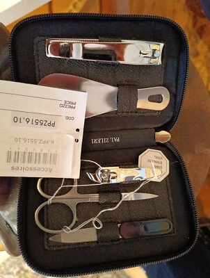 PAL ZILERI Maniqiure Set Geschenk Etui Schere Knipser Feile Designe neu - Bild 1 von 4