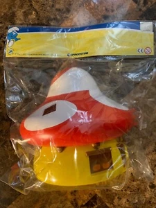 Puffi Funghi Casa Rossa DeAgostini con adesivi mai aperto. Peyo licenza Bruxelles - Foto 1 di 3