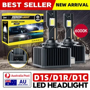 D1S D1R D1C LED Headlight Bulbs 6000K White For Holden Caprice 2013-2006 Xenon - Picture 1 of 17