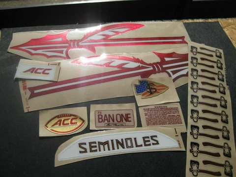 Florida State Seminoles football helmets 3M vinyl decals chrome Cover
