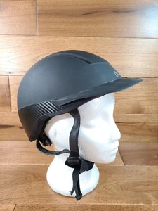 Ovation Extreme Matte Black Riding Helmet Size S/M 52-56 - Picture 1 of 12