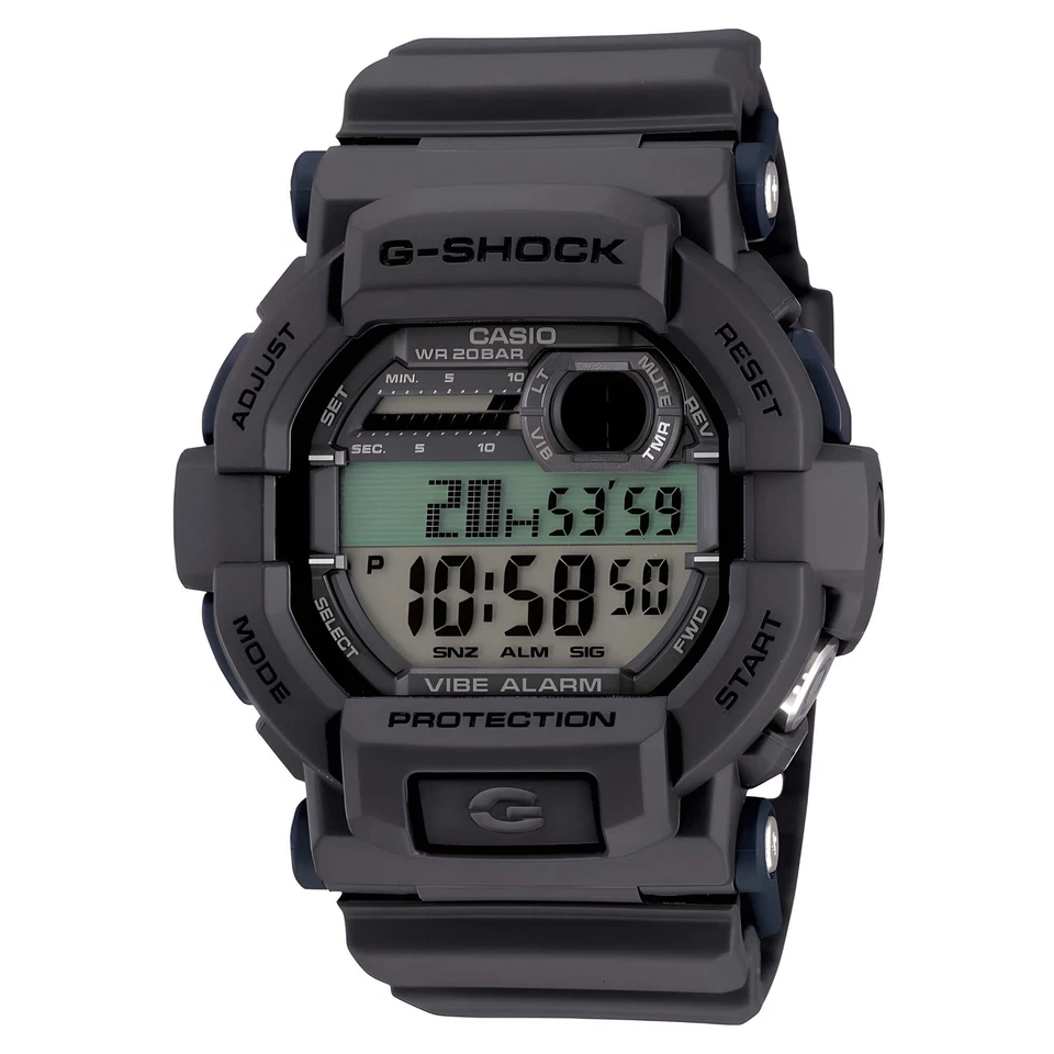 Casio GD350-8 Men's G-Shock Grey Digital World Time Vibration Alarm Dive Watch - Image 1 of 1