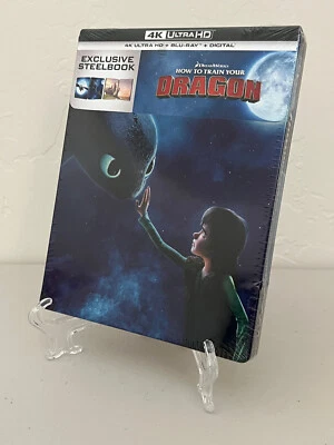 HOW TO TRAIN YOUR DRAGON 4K UHD Blu Ray STEELBOOK w/ Protective Sleeve - Image 1 of 2