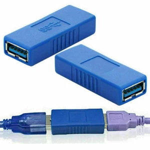 USB 3.0 Type A Female To Female Adapter Coupler Gender Chang New Nice - Picture 1 of 12