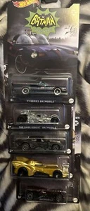 Hot Wheels 2022 Batman Walmart *Set of 5* TV Series Batmobile, 1989 Complete - Picture 1 of 6