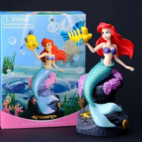 19cm Little Mermaid Ariel Action Figure Toys Ariel The Princess Cake Decoration Cover