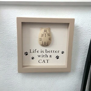 Placa colgante de pared con estampado de pata de gato para mascotas - Imagen 1 de 5